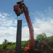 Excavator Mounted Pile Driver Extractor